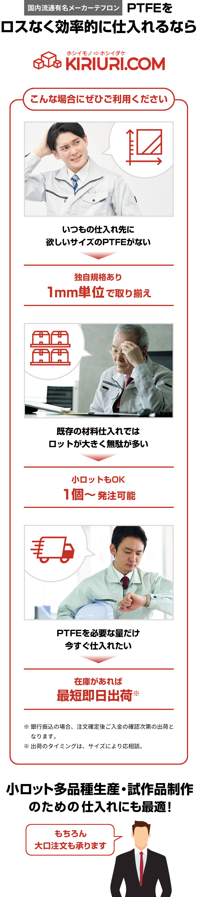 ニチアス株式会社製ナフロン®PTFEをロスなく効率的に仕入れるならKIRIURI.COM